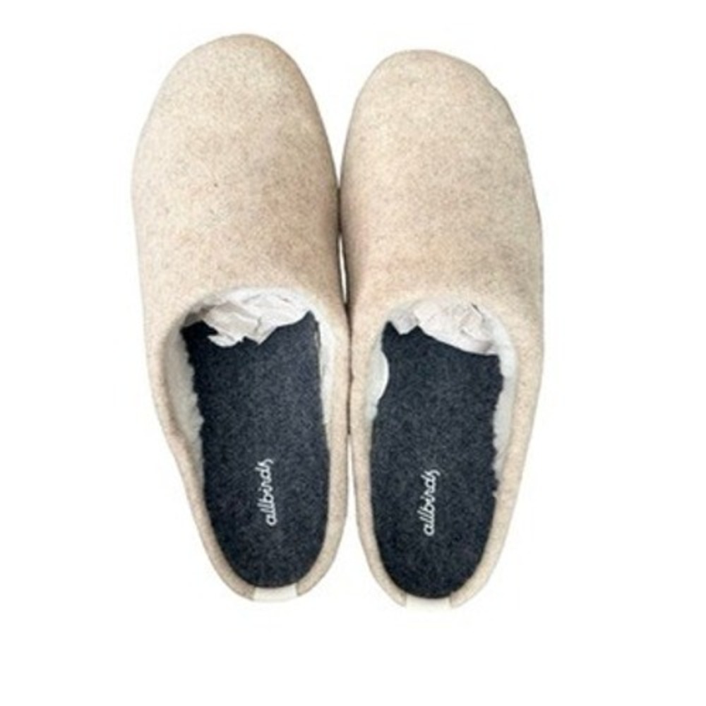 Allbirds Wool Slipper Natural White Mens 9 / W 10.5